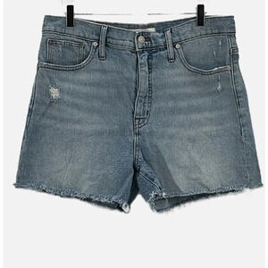 Madewell High Rise Cut Off Distressed Denim Shorts - Size 31